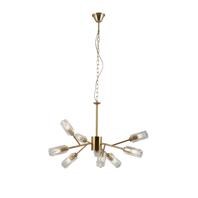 Gelas emas 9-lampu
