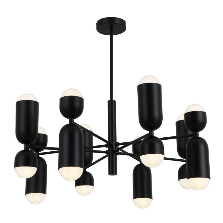 Lampu logam ireng 16-bolam