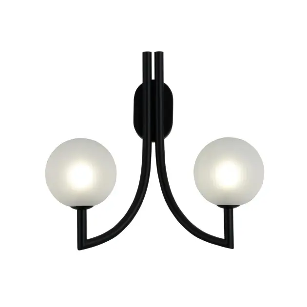 Lampu Dinding Ganda Kaca Belang Kontemporer