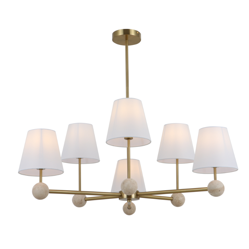 Lampu Gantung Tembaga Travertine