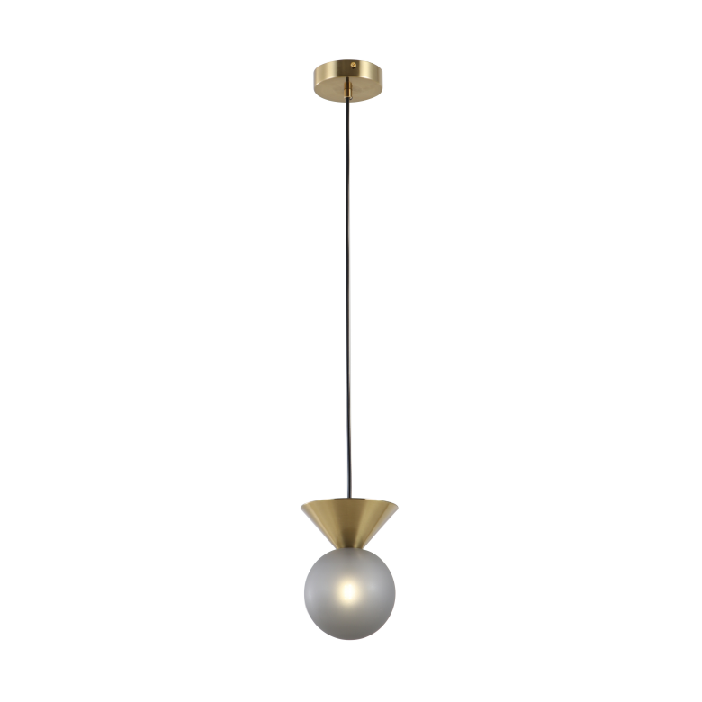 Lampu Pendant Kaca Bola Smoky