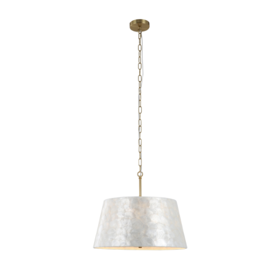 Lampu Seashell Handcrafted 5-Lampu Pendant