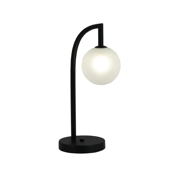Lampu Meja Kaca Bulat Minimalis