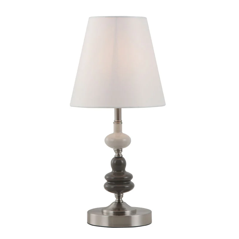 Drum Modern Off-White Shade Lampu Meja