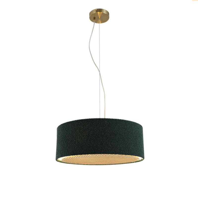 Lampu Pendant Kain Rotan